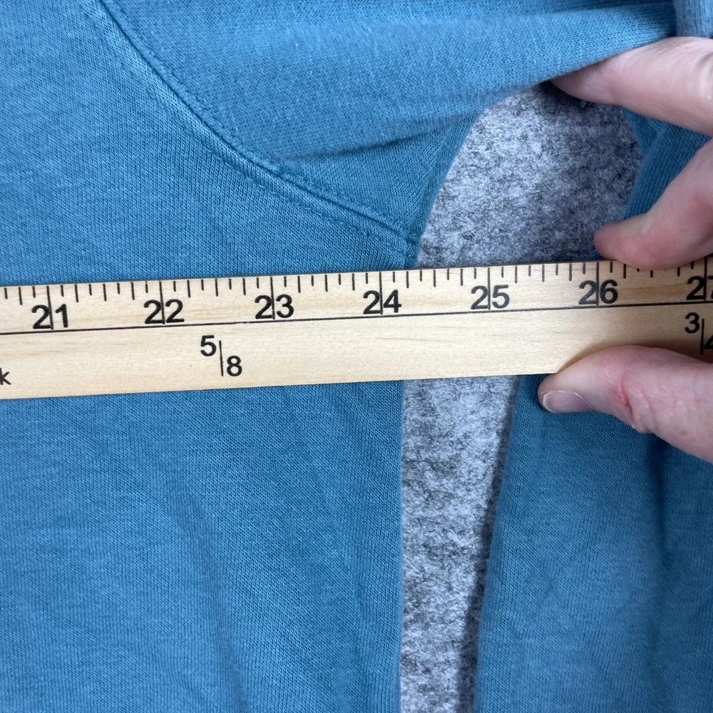 The North Face Hoodie Mens Large Blue Half Dome Pullover Fleece Sweatshirt